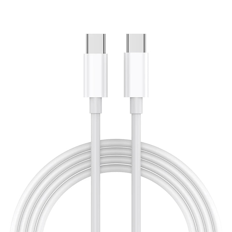 Fast Charging USB-C to USB-C Cable, 1.2m, White