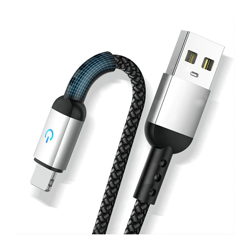 Lightning Charging Cable – USB-A to Lightning, 2.4A Fast Charging, 1.2m, Red/Black