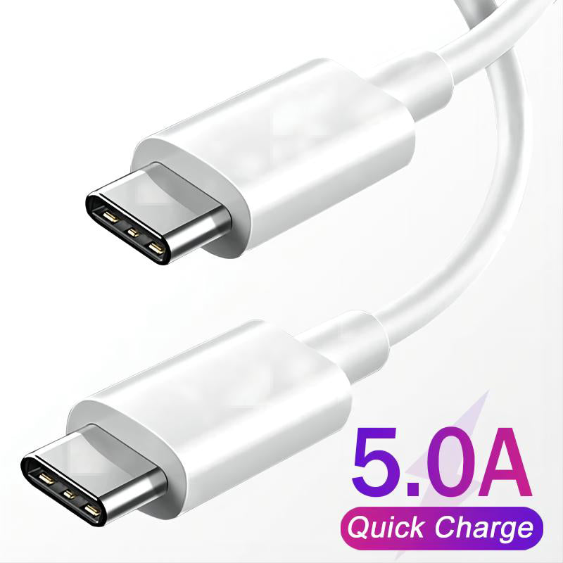 Fast Charging USB-C to USB-C Cable, 1.2m, White