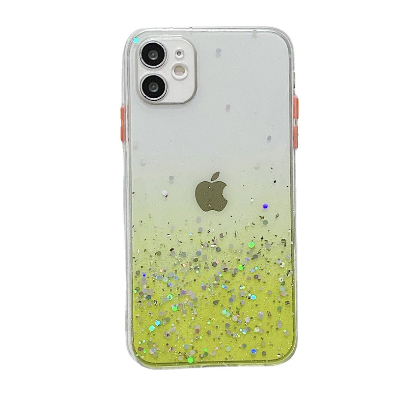 Glitter Phone Case for iPhone 14, 14 Plus, 14 Pro, 14 Pro Max – Black, Pink, White, Yellow, Purple, Green