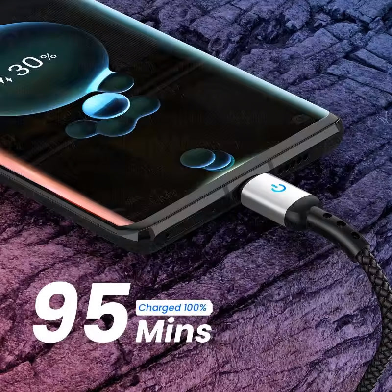 USB-A to USB-C Cable - Supports 3A Fast Charging 1.2m