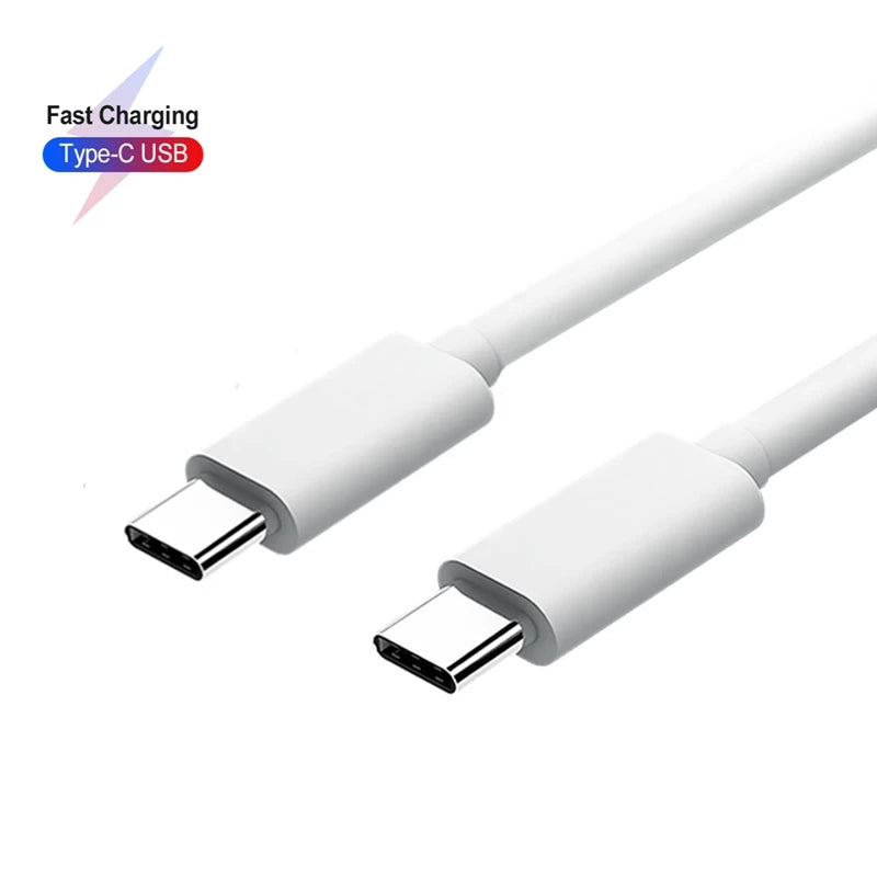 Fast Charging USB-C to USB-C Cable, 1.2m, White