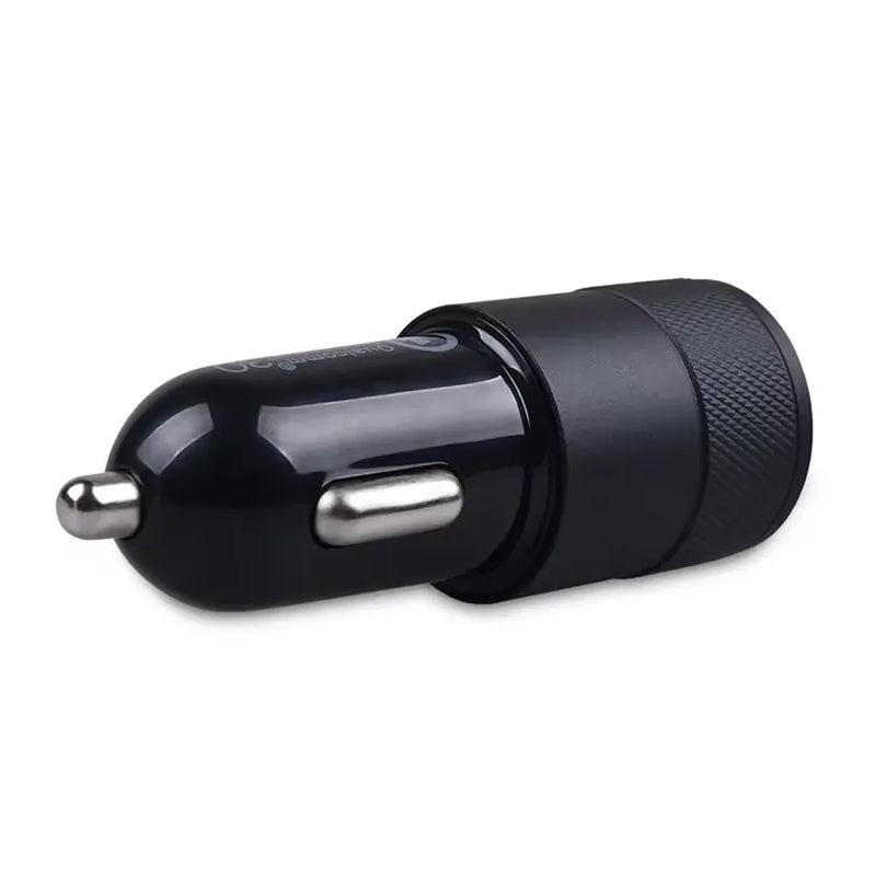 18W Dual USB Car Charger with PD & QC3.0 Quick Charging - USB Type-C & USB-A Ports for Mobile Phones